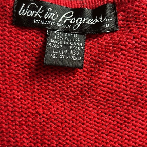 🎄 Vintage Glady's Bagley Christmas Sweater with Santa Claus Design - Picture 4 of 6